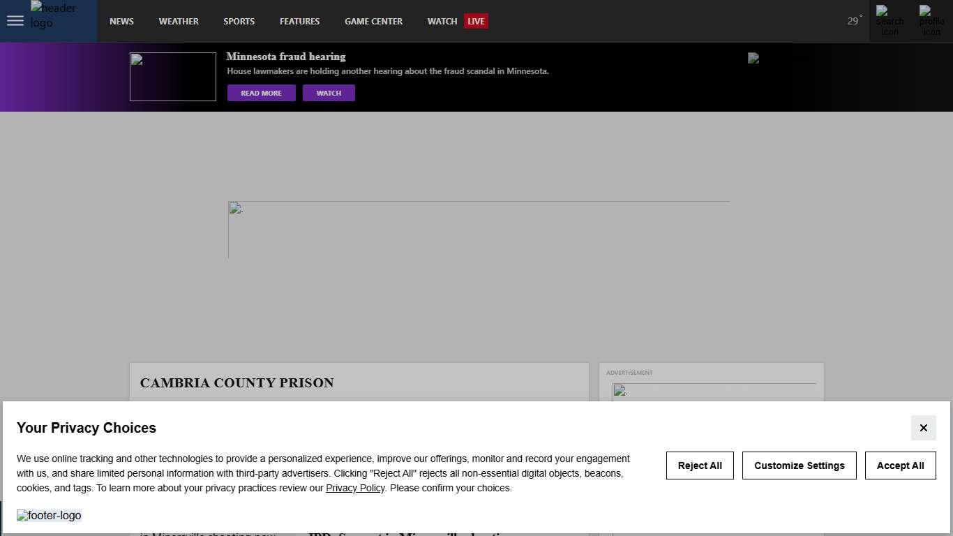 Johnstown Topic Cambria County Prison | News, Weather, Sports, Breaking News